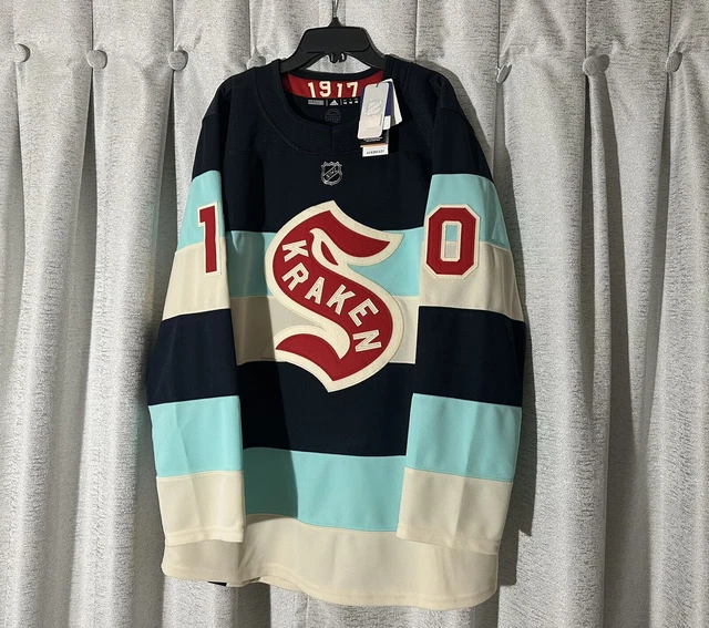 SEATTLE KRAKEN BENIERS Winter Classic 2024 Adidas Authentic Jersey Size