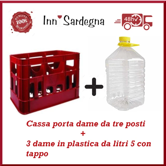 Bottiglie In Plastica Alimentare 5 LT Trasparenti - Per Vino, Olio, Liquid, Confezione Da 2 - Foto 9