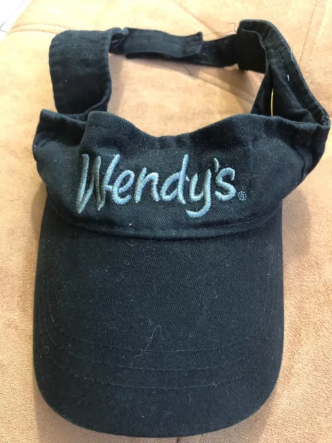 Wendy's Fast Food Restaurant Adjustable Visor Dave Thomas Cap Hat