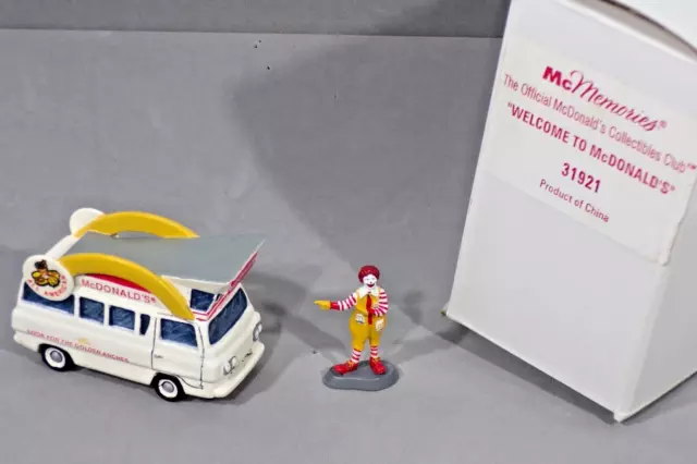 McMemories WELCOME TO McDONALDS Golden Arches Van Car Ronald McDonald clown 1997