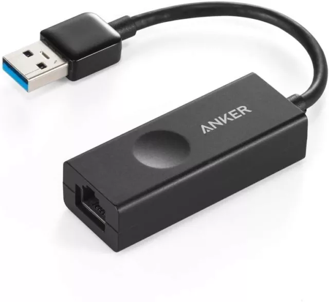 New Anker USB 3.0 to RJ45 Gigabit Ethernet Adapter Supporting 10/100/1000 Ethern