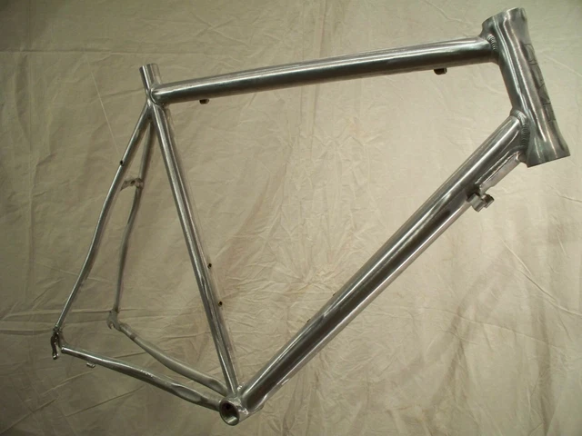 Bare aluminum sales bike frame