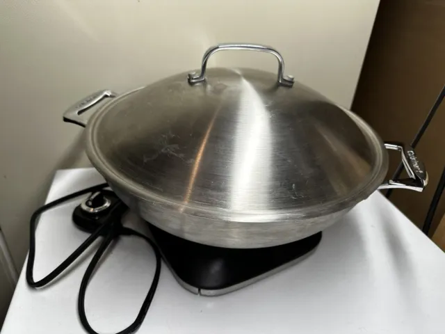 Cuisinart Gourmet Electric Hot Wok Works Great Barely Used