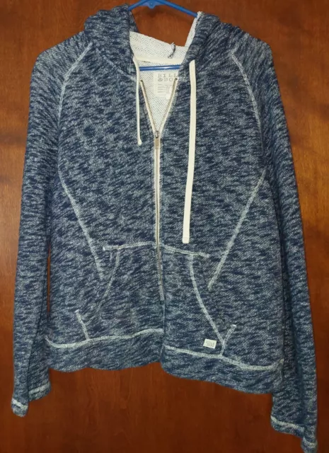 Billabong Blue Full Zip Hoodie Mens Large