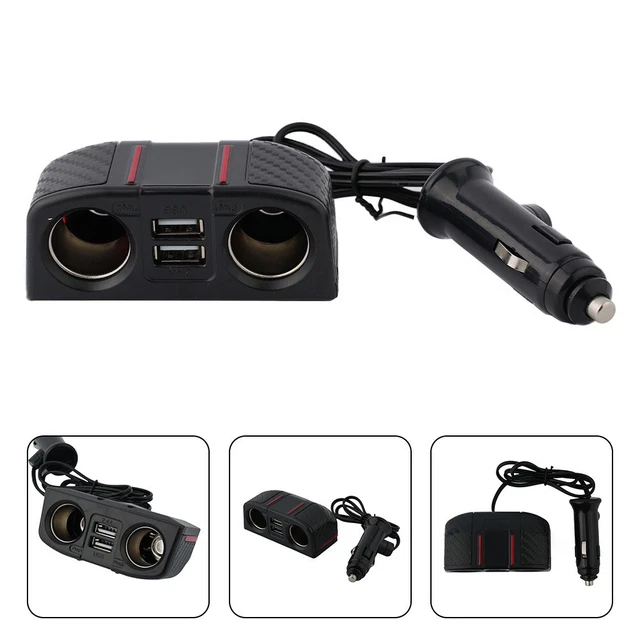 Adaptateur secteur prise allume de voiture à charge efficace avec double charge