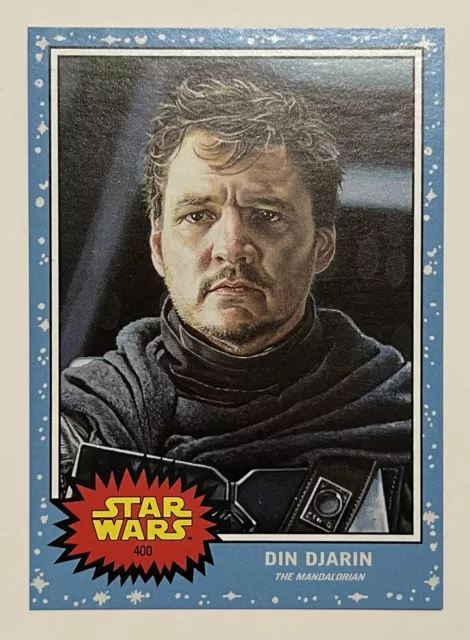 2023 Topps Star Wars Living Set Card #400 Din Djarin PR 4,024 The Mandalorian