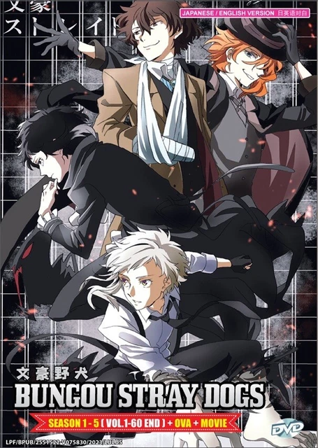 DVD ANIME BUNGO Stray Dogs Staffel 1+2+3+4+5 (1-60 Ende) +OVA +Film