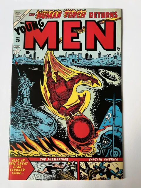 Young Men JC Penney Reprint #25 VF/NM 1994 - Human Torch