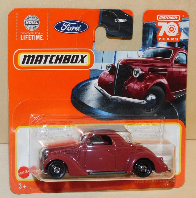 Motormax Ford 1949 Coupe Modellauto – 1/24, Rot-braun, Mit öffnenden Türen & Drehbaren Rädern