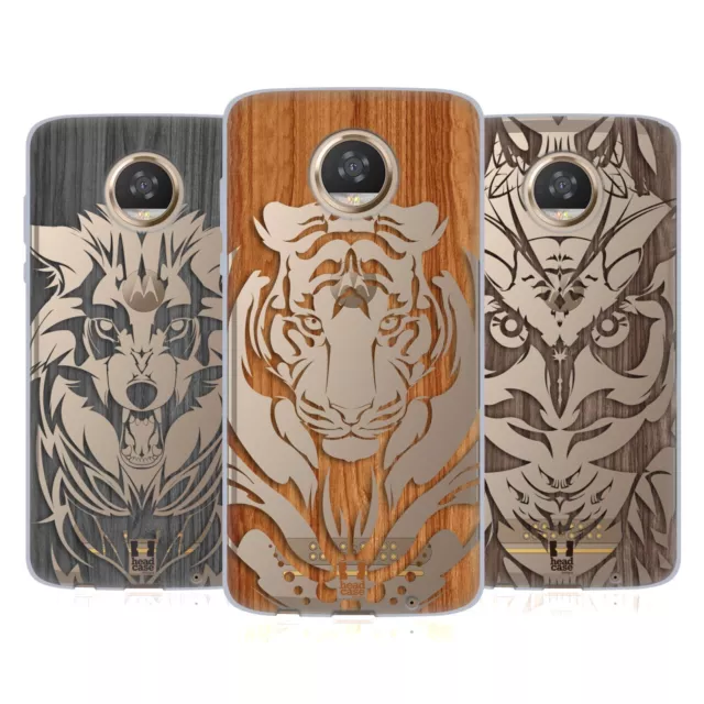 Head Case Designs Animal Wood Prints Soft Gel Case For Motorola Phones