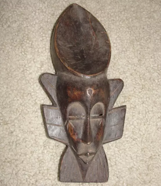 African Senufo Kpelie Bearded Spoon Mask Headdress Art Dan Baule Ivory Coast 2