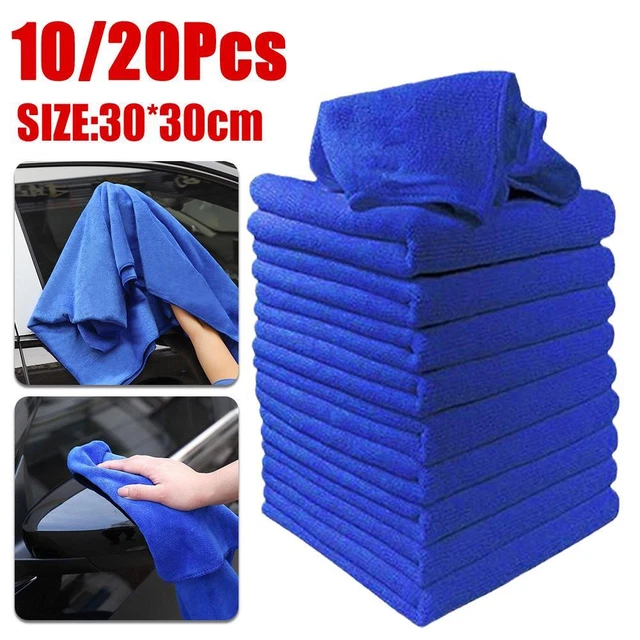 25 Pcs Large Microfiber Cleaning Auto Car Detailing Soft Wash Dust Cloth , J8O2