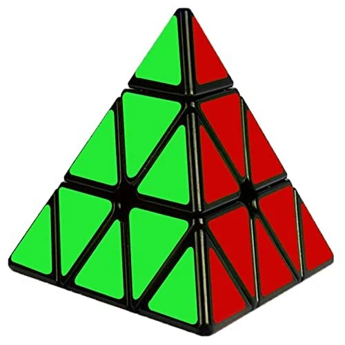 Cooja Pyraminx Cube Triangle Cube Puzzle Pyramide Cube Magique 3x3 Autocollan...