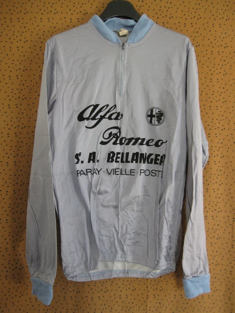 Ancien Maillot Cycliste Vintage Sodexho AP Sport - Course Des Années 80 - Taille M