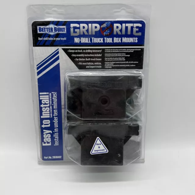 Better Built Grip Rite Truck Toolbox Tool Box Mounting Installation Kit No Drill