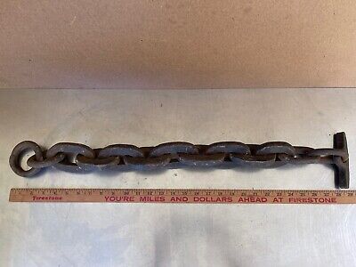 Primitive Hand Forged Wrought Iron Conestoga or Freight Wagon Rough Lock 12 lbs.