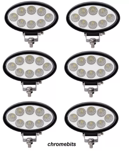 6X 24W 12V 24V Led Work Flood Lamp Light For John Deere Valtra Fendt Tractor