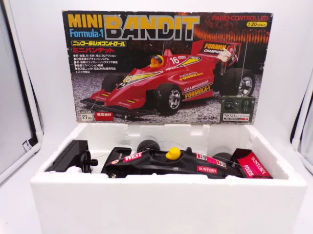 RARE! 80's Nikko Japan 1/20 Formula 1 Mini Bandit In Box Taiyo Tyco