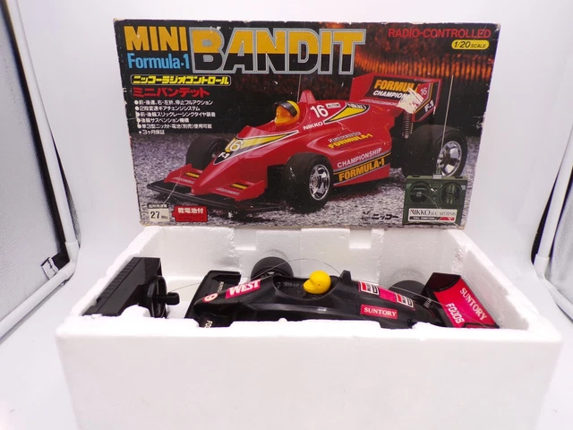 RARE! 80's Nikko Japan 1/20 Formula 1 Mini Bandit In Box Taiyo Tyco RARE! 80's Nikko Japan 1/20 Formula 1 Mini Bandit In Box Taiyo Tyco
