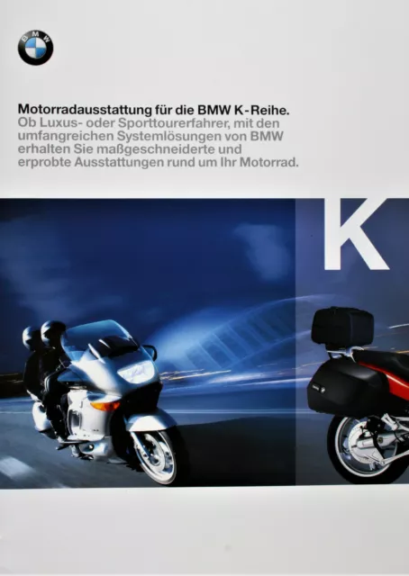 BMW Prospekt Motorradausstattung,K-Reihe 1998, original,deutsch,19 Seiten,farbig