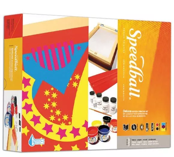 Speedball Deluxe Screen Printing Kit - Fabric, Paper, Card - Everything you need