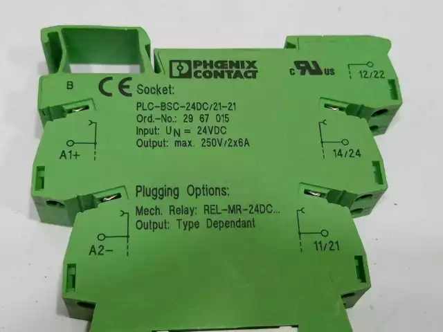 Phoenix Contact PLC-BSC-24DC/21-21 Terminal Block With 2-pcs lot