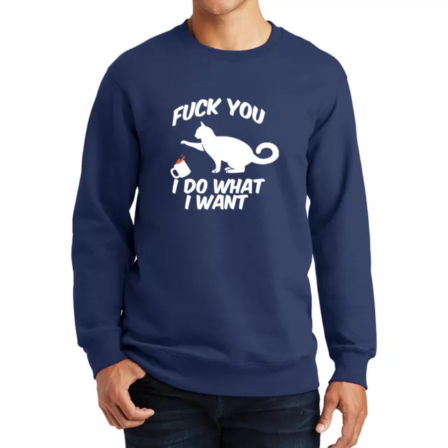 I Do What I Want chat chat animal animal de compagnie drôle blague sweat-shirt chemise à capuche 3