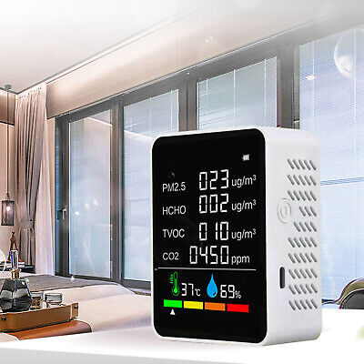 In1 Tester qualità dell'aria PM2.5 HCHO CO2 Protocol analyzer monitor di umidità temp 3