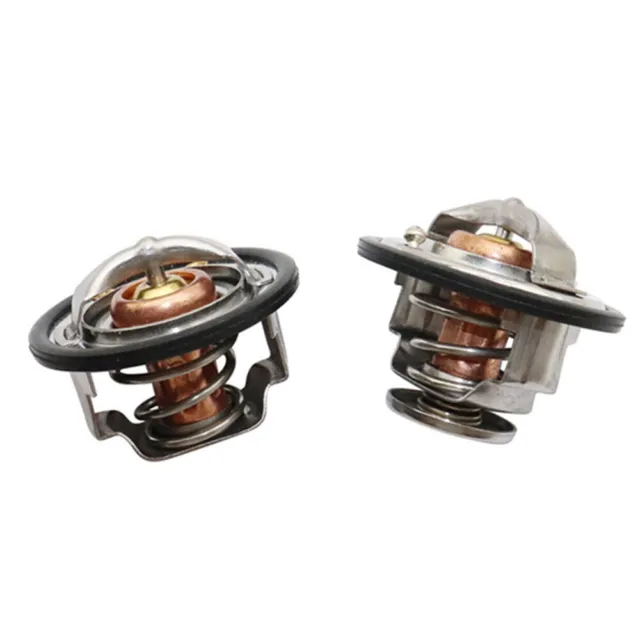 1 Pair 185°F & 180°F Thermostat Front & Rear Kit For GM Pickup Duramax GMC 6.6L
