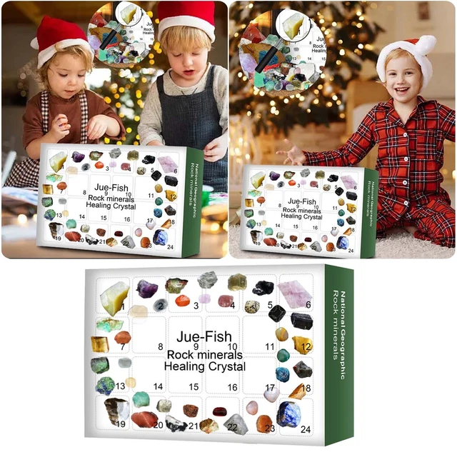 CHRISTMAS COUNTDOWN CALENDAR 2024 Advent Calendar 24 Days Rocks