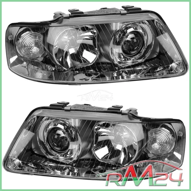 2X Faro Anteriore Sx Dx H7/H1 Per Audi A3 8L 1.6-1.9 S3 Tdi Quattro 00-03