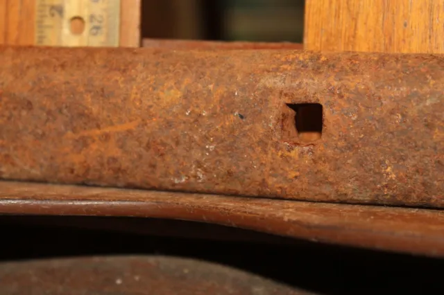 Antique Wrought Iron Blacksmith Made  Strap Hinge Barn Door 25-1/2" Pin 3/4" 4
