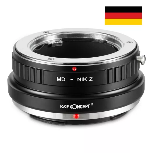 K&F Concept Adapter Minolta MD Objektiv auf Nikon Z Mount Kamera MD-NIK Z