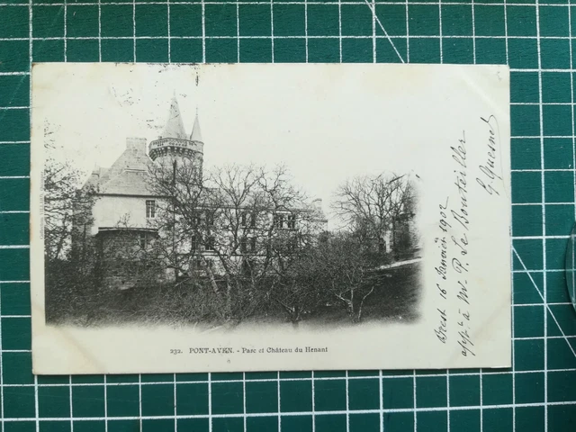 Sa236 CPA Be Circa 1900 Bridge Aven - Park And Castle of / The Henant