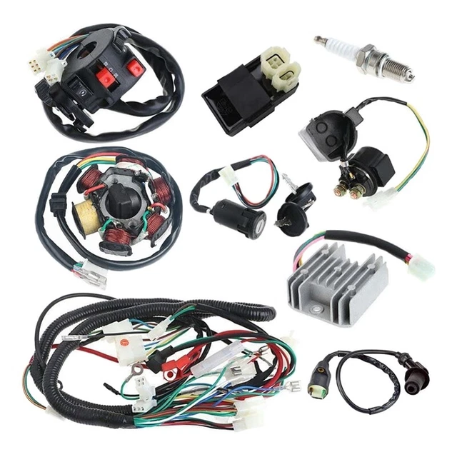 Full Electrics Wiring Harness Loom CDI Coil for GY6 150CC ATV Quad Buggy Go3783