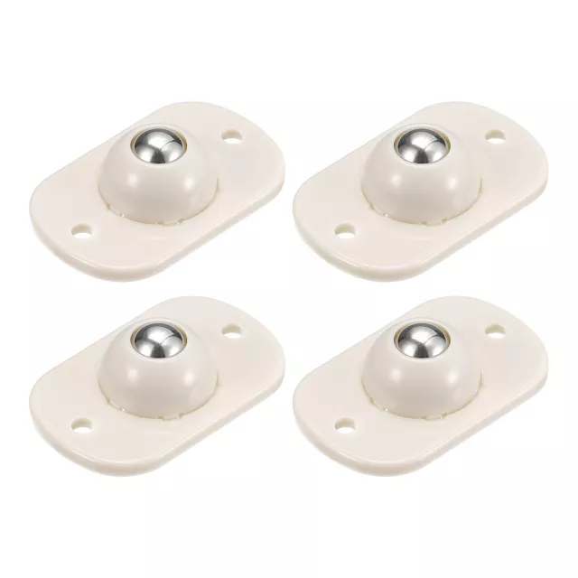 Self Adhesive Caster Wheels, (4 / White) Mini Swivel Paste Universal Pulley