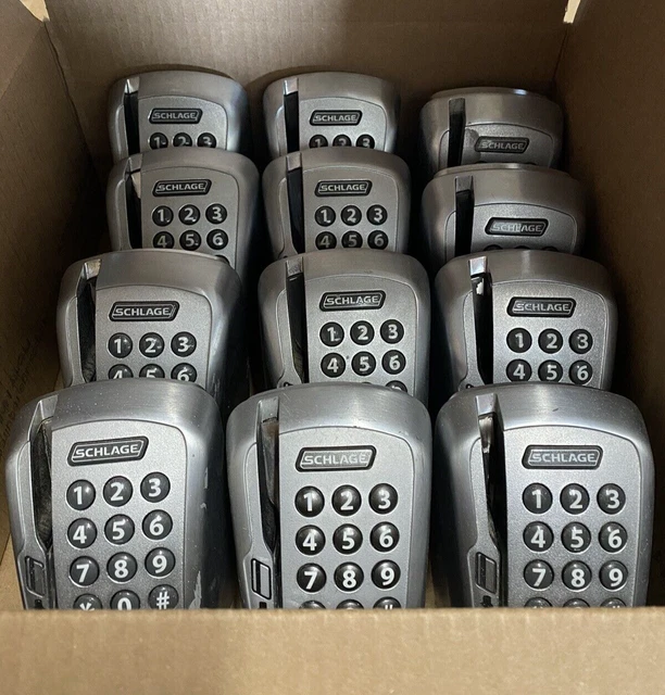 Lot of 12 Schlage MSK-626 Keypad w/ Magnetic Stripe Card Reader Satin Chrome