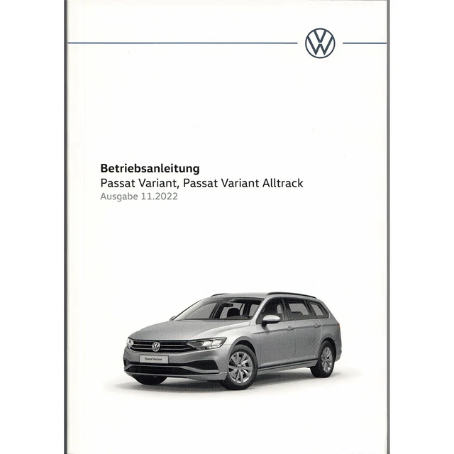 Vw Golf 7 Variant Bedienungsanleitung Deutsch Pdf VW PASSAT VARIANT 3G B8 Betriebsanleitung Bordbuch DEUTSCH