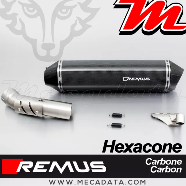 Silencieux Pot échappement Remus Hexacone carbone BMW R 1200 GS Adventure 2012