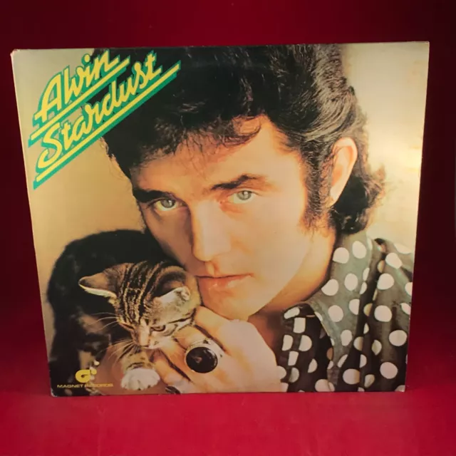 Alvin Stardust 1974 UK Vinyl LP Red Dress record same S/T Tell Me Why original