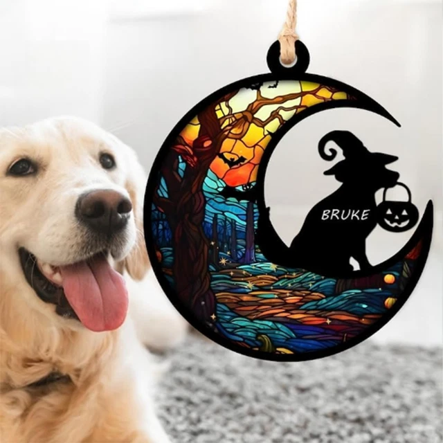 Handcrafted Pet Pendant Customizable Exquisite Acrylic Suncatcher Unique Dog
