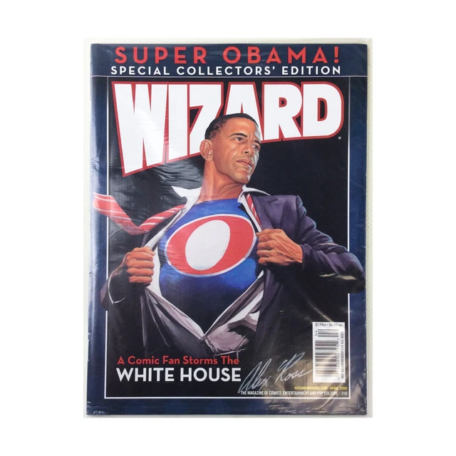 Wizard Ente Wizard  #210 "Super Obama, A Comic Fan Storms the White House,  SW