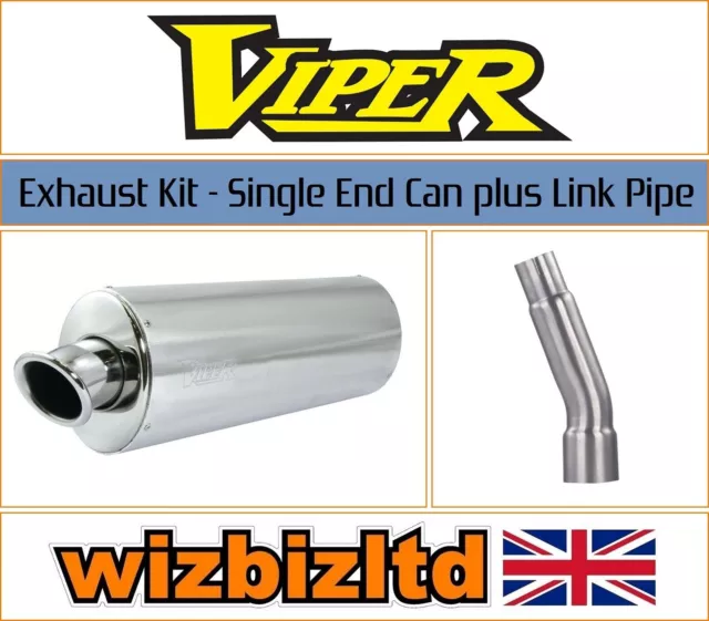 Kawasaki Ninja 300 2015-2016 [Viper Race Exhaust Kit] [Stubby Oval Single Can]