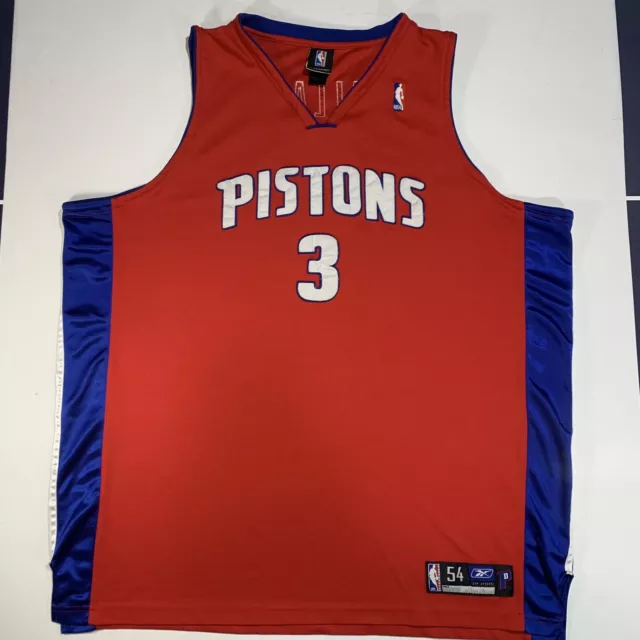 Detroit Pistons #3 BEN WALLACE Jersey Reebok NBA Authentics White Large