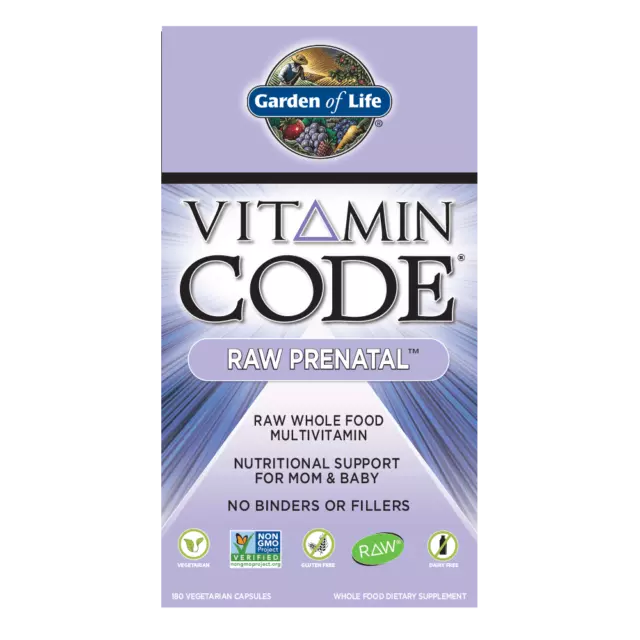GARDEN OF LIFE Vitamin Code RAW Prenatal 180 Vege Caps