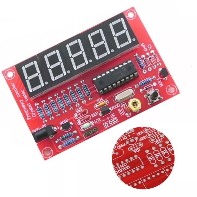 DIY Range 1Hz-50MHz Crystal Oscillator Frequency Counter Tester Digital LED PCB