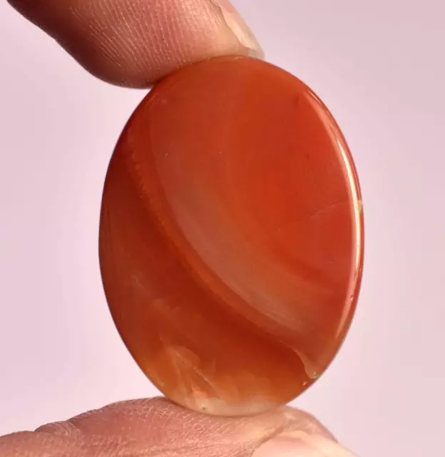 25.65 Ct Natural Orange Brazilin Carnelian Agate Polished Certified Gemstone