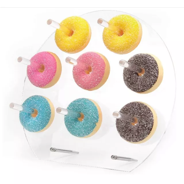 1 Paquete de Soporte de ExhibicióN de Pared de Donut AcríLico para Decoraci8355 2