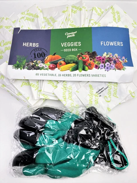 Garden Pack Grow Your Own Seed 100 Varieties of Flower, Herb, Vegetable Seed
