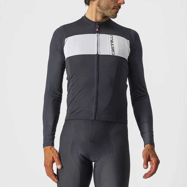 Castelli PROLOGO 7 LS JERSEY Fahrradtrikot Rennrad Trikot langarm schwarz Neu